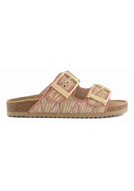 SLOFI Sandalo in raffia Deep rose COLORS OF CALIFORNIA | HC.BIO609DER
